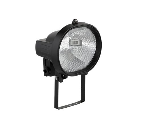 LED FLOODLIGHT &quotHALOGEN&quot TYPE WITH LED BULB J118 7.5W, BLACK