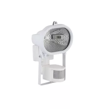   LED FLOODLIGHT WITH SENSOR, &quotHALOGEN&quot TYPE WITH LED BULB J78 5.5W, WHITE