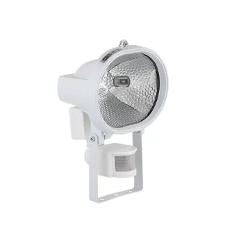   LED FLOODLIGHT WITH SENSOR, &quotHALOGEN&quot TYPE WITH LED BULB J118 7.5W, WHITE