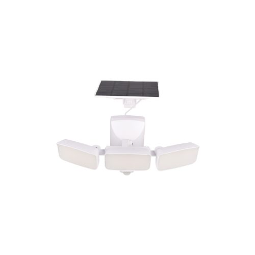 ELMARK Triple Solar Floodlight 15W Ip54 With Sensor, Blac