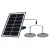 SOLAR LED PENDANT LIGHTS 2X5W IP65, BLACK