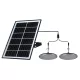 SOLAR LED PENDANT LIGHTS 2X5W IP65, BLACK