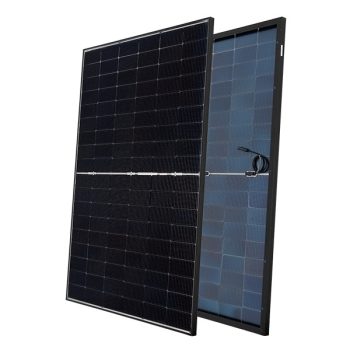   BIFACIAL MONOCRYSTALLINE HALF-CUT SOLAR PANEL N-TYPE TOPCON 430W, BLACK 22% + 18% EFFICEIENCY