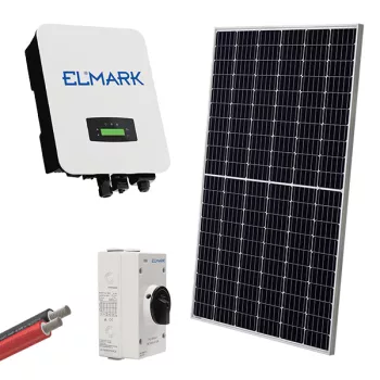 HYBR. SOLAR SYSTEM 1P/5kW 465W PANELS WITH BATT.