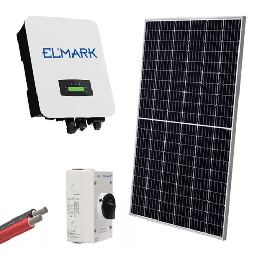 HYBR. SOLAR SYSTEM 1P/5kW 560W PANELS WITH BATT.