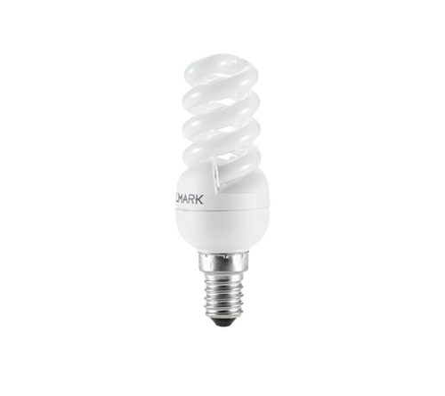 COMPACT FLUORESCENT LAMP SPIRAL D2 E14 9W 2700K