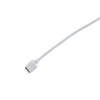 ELMARK 4Pin Csatlakozó 20 Cm-Es Kábellel, Nő, Fehér