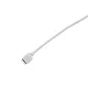ELMARK 4Pin Csatlakozó 20 Cm-Es Kábellel, Nő, Fehér