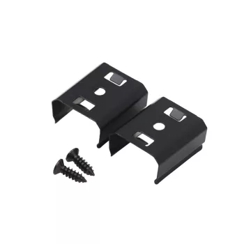 EL-28ECCR CLIPS FOR PROFILE EL-28CR, BLACK, SET