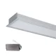 HIGH POWER LED PROFILE RECESSED S48 40W 4000K GREY+EMERGENCY KIT