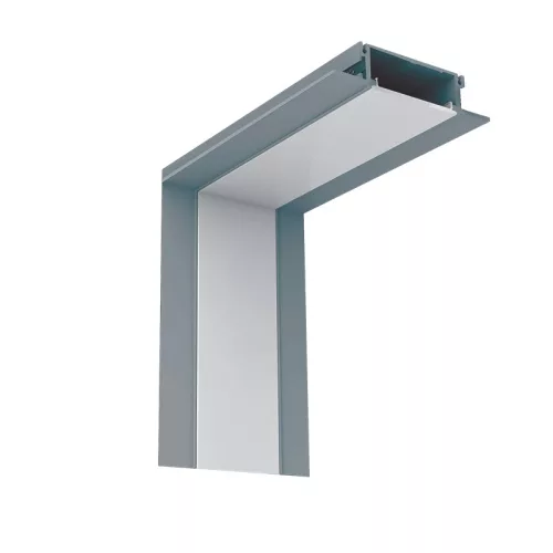 INSIDE CORNER FOR LED PROFILES S48 GREY RECESSED