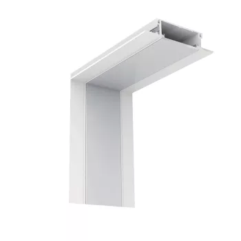 INSIDE CORNER FOR LED PROFILES S48 WHITE RECESSED