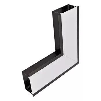 INSIDE CORNER FOR LED PROFILES S48 BLACK RECESSED