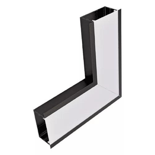 INSIDE CORNER FOR LED PROFILES S48 BLACK RECESSED