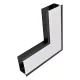 INSIDE CORNER FOR LED PROFILES S48 BLACK RECESSED