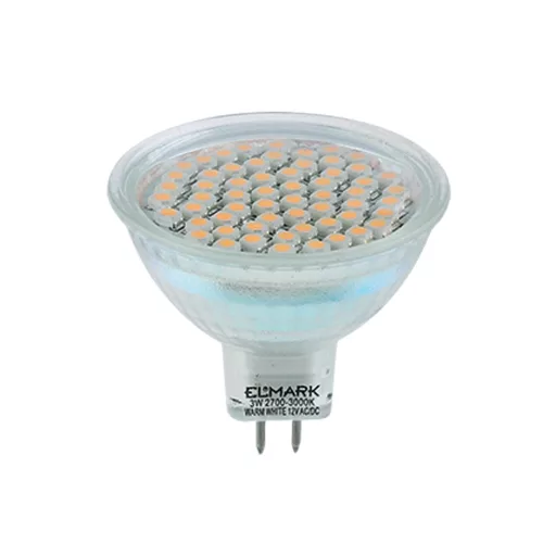 ELMARK Led Lámpa Led60Smd3528 3W Gu5,3 12V Yellow