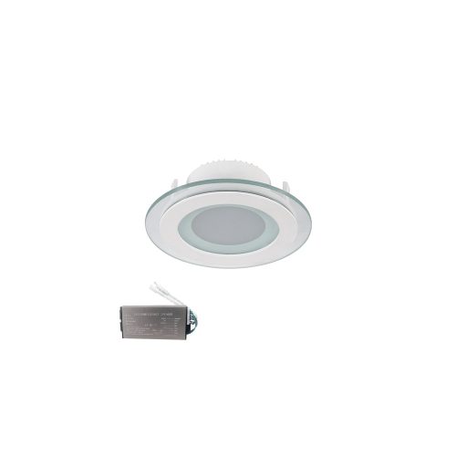 ELMARK Led Panel Üveg Kerek 18W 2700K+Inverterrel