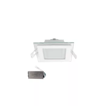 ELMARK Led Panel Üveg Szögletes 18W 2700K+Inverterrel
