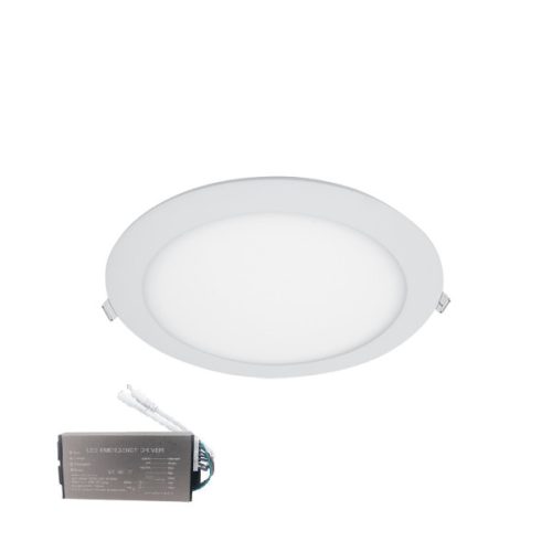 LED PANEL ROUND RECESSED MOUNT 6W 6400K+ EMERGENCY KIT