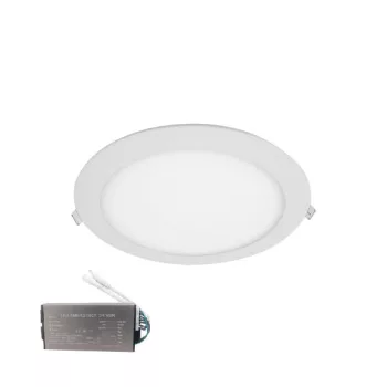 LED PANEL ROUND RECESSED MOUNT 6W 4000K+ EMERGENCY KIT
