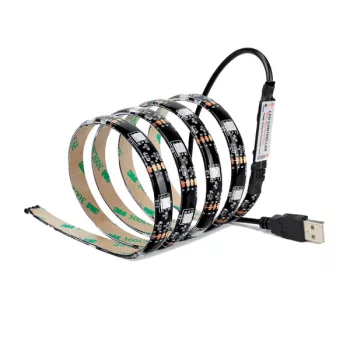 USB LED STRIP 5050 5VDC 30PCS/M IP20 RGB 3m