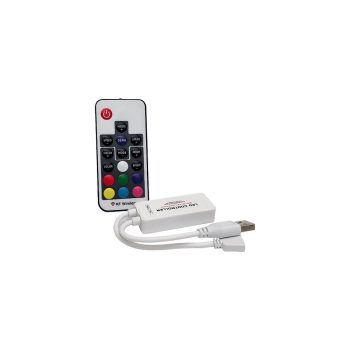   ELMARK Rf Mini Rgb Usb Led Controller With Remote For Led Strip 5V
