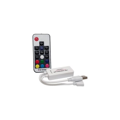ELMARK Rf Mini Rgb Usb Led Controller With Remote For Led Strip 5V