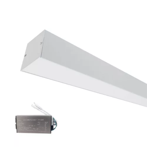 LED PROFILES FOR SURFACE MOUNTING S77 24W 4000K 600MM WHITE+EMERGENCY KIT