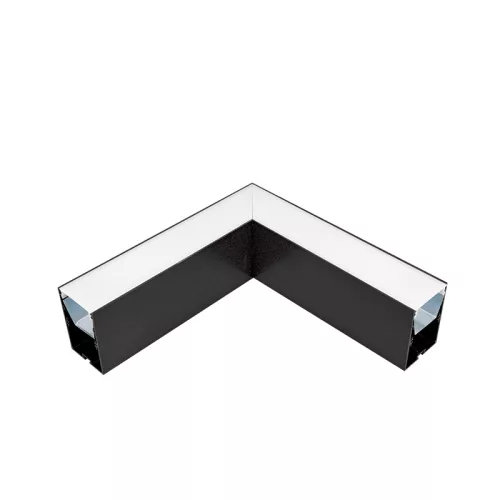 L-CORNER FOR LED PROFILES S77 SERIES BLACK SURFACE