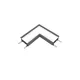 ELMARK L-Connector For Elmark Profile Recessed 3000K Fekete
