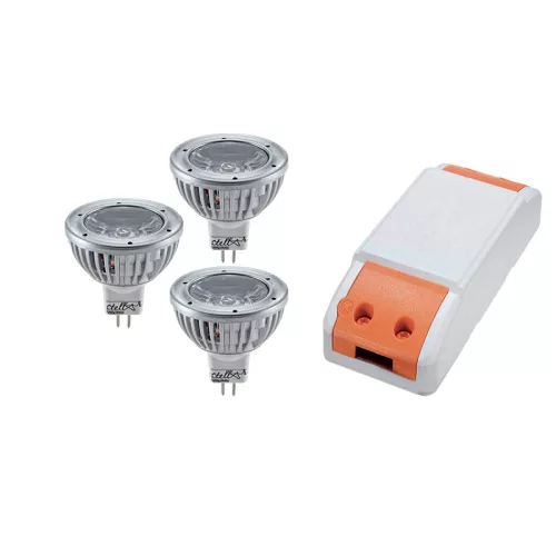 LED DRIVER 12W+ 3X LED1 3W 2700K MR16
