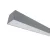 LED PROFILE SURFACE S48 20W 4000K 1000MM GREY