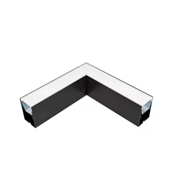 L-CORNER FOR LED PROFILES S48 SERIES BLACK SURFACE