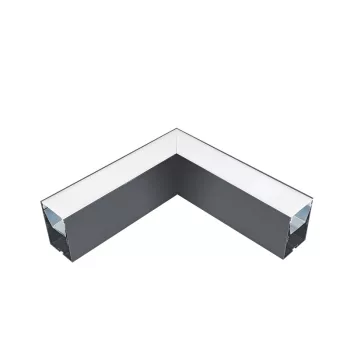 L-CORNER FOR LED PROFILES S48 SERIES GREY SURFACE