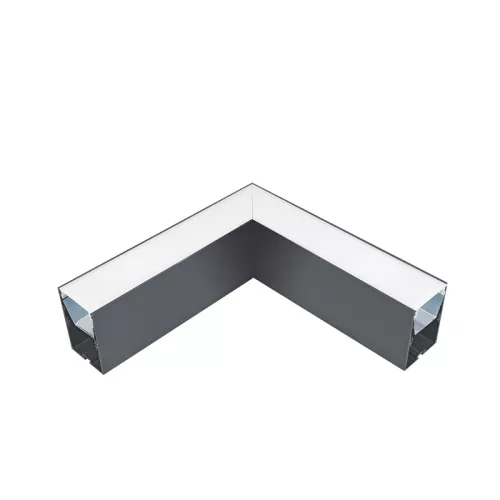 L-CORNER FOR LED PROFILES S48 SERIES GREY SURFACE