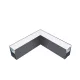 L-CORNER FOR LED PROFILES S48 SERIES GREY SURFACE