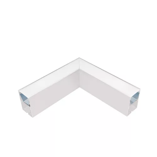 L-CORNER FOR LED PROFILES S48 SERIES WHITE SURFACE