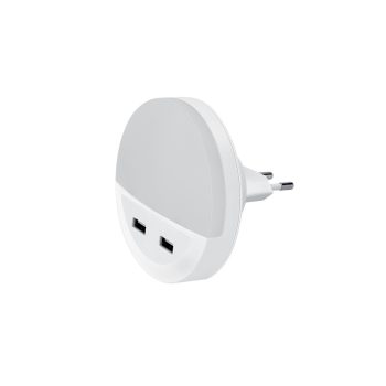 ELMARK Led Éjszakai Lámpa 2Xusb-Vel 0.5W 3000K