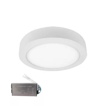   STELLAR LED PANEL ROUND SURFACE MOUNT 24W 2700K+EMERGENCY KIT