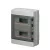 EC620 SURFACE MOUNT. ENCLOSURE 24 MOD. (2X12) IP65