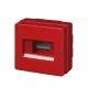 EC640 SURFACE ENCLOSURE 8 MOD.(1X8) +LOCK IP65 RED