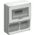 INDUSTRIAL BOARD FOR 2 HORIZONTAL PANELS, 12 MOD