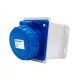 EC690 WALL MOUNT. SOCKET 16A IP67 1P+N+E 220-240V