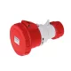 EC690 STRAIGHT SOCKET 16A IP67 3P+E 380-415V