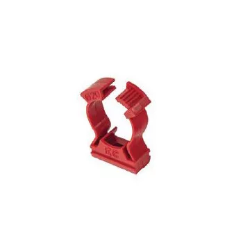 PVC COLLAR CONDUIT CLIPS EC D20 RED 100PCS.