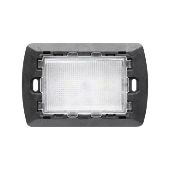 LED EMERGENCY LIGHT FLUSH MOUNTING 3 MODULES WHITE