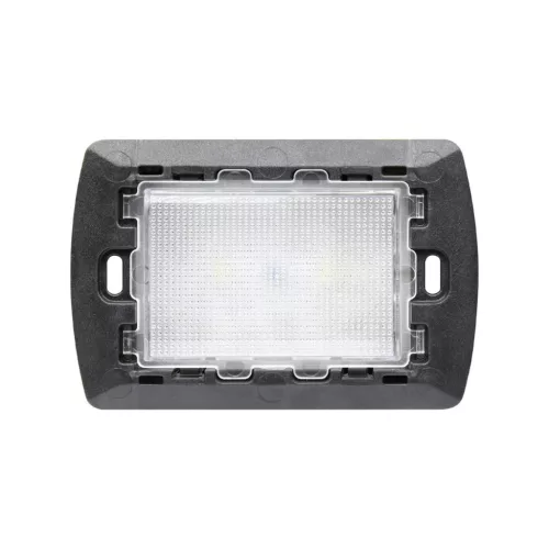 LED EMERGENCY LIGHT FLUSH MOUNTING 3 MODULES WHITE