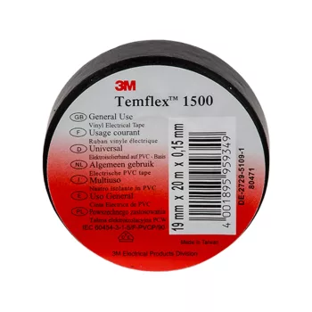 ELMARK Temflex 1500 Szigetelőszalag 20M/19Mm Fekete