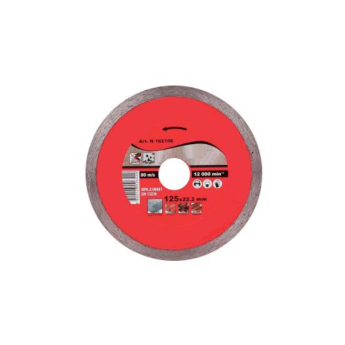 ELMARK Wet Gyémánt Vágókorong, Tégla, Kő És Beton 125Х22.2Mm