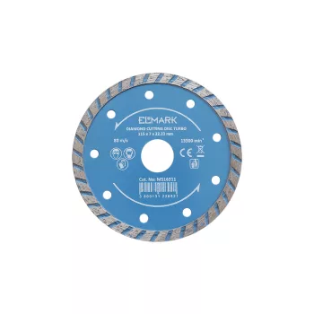   ELMARK Turbo Gyémánt Vágókorong, Tégla, Kő És Beton 115X22.2Mm